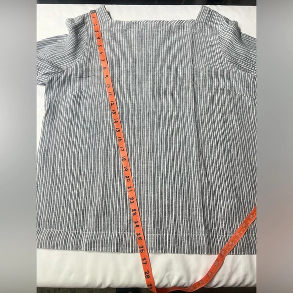 CASLON Blue‎ and white stripe linen top size L. - Picture 10 of 10